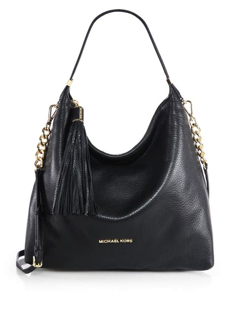 black michael kors purse sale|michael kors black shoulder handbags.